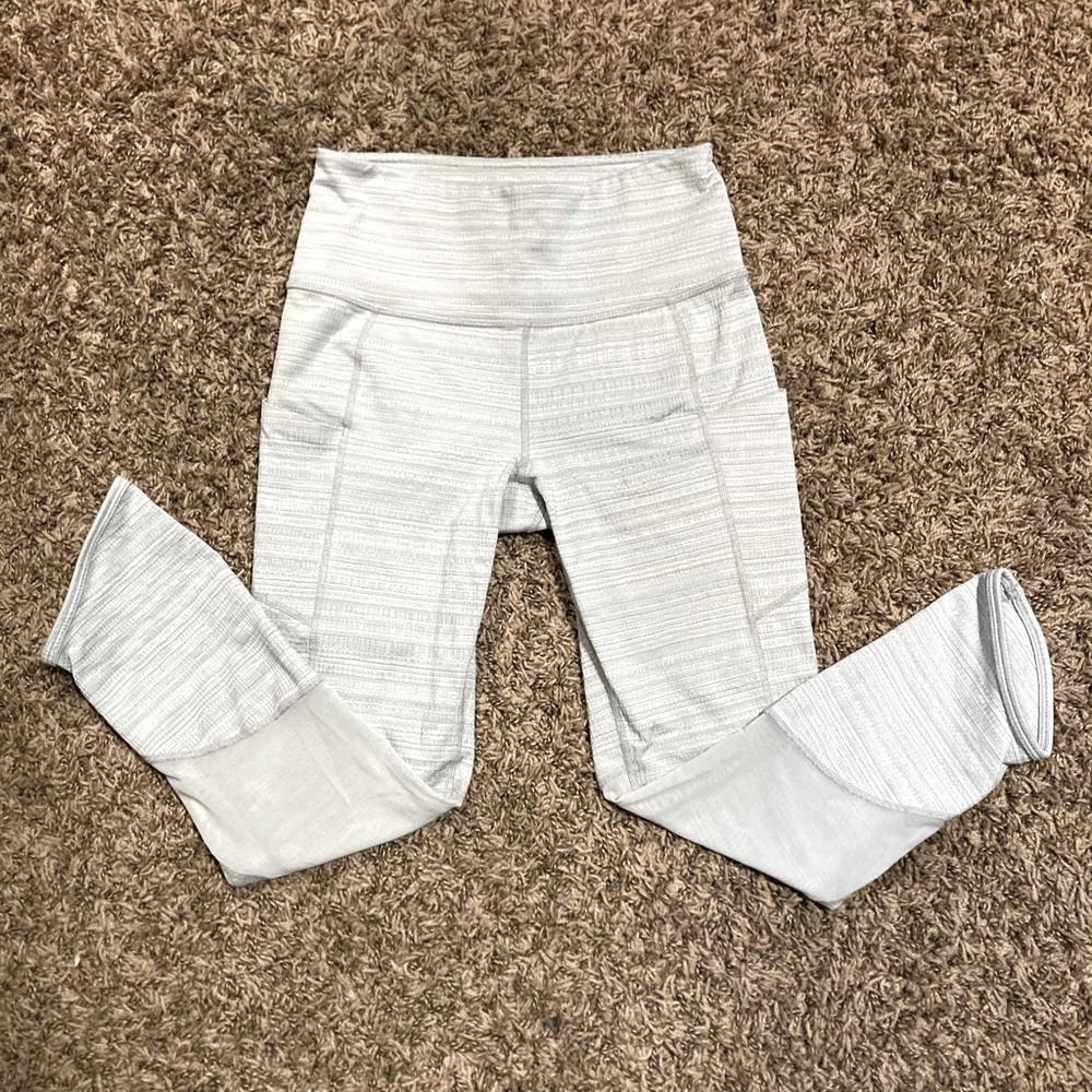 white Athleta leggings